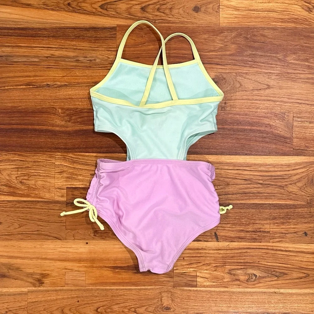 Kids Cat & Jack Cutout One Piece Swimsuit Size 4T